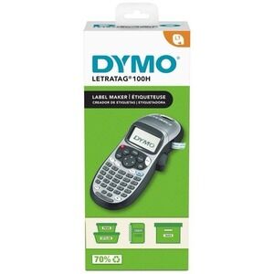 DYMO Portable Printer Handheld Label Maker Black Silver Letratag 100H New
